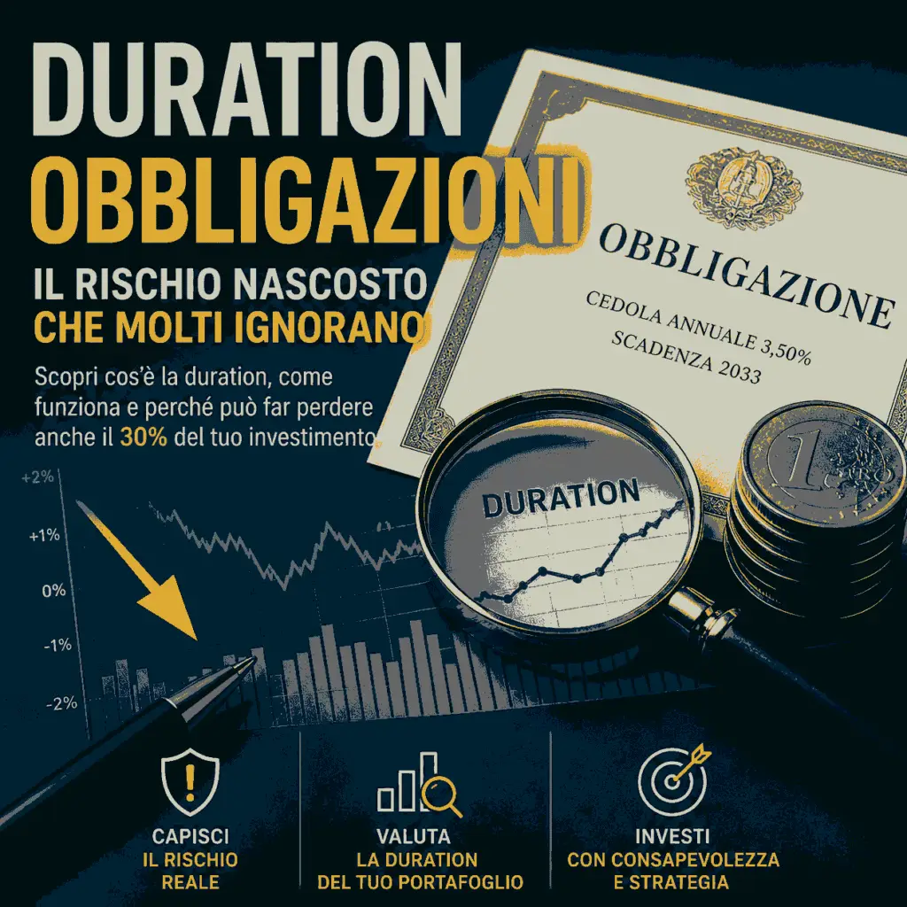 Duration obbligazioni e rischio tassi di interesse spiegati con grafico